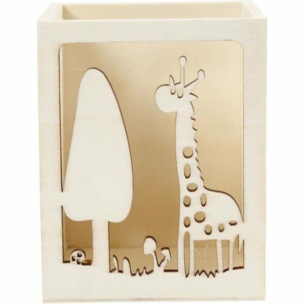 Pennenbakje Hout - Giraffe - Afbeelding 2
