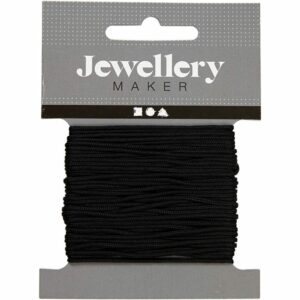 Macramé koord 1mm - Zwart