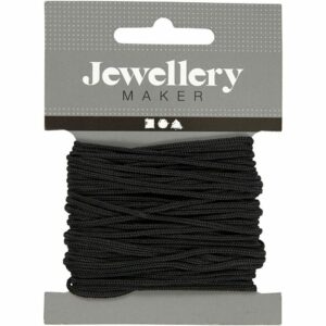 Macramé koord 2mm - Zwart