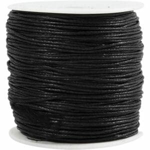 Katoenkoord 0,6mm - Zwart, 100m