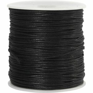 Katoenkoord 1mm - Zwart, 100m