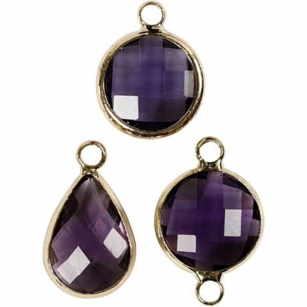 Sieradenhanger Cabochon - Diverse kleuren, 5 stuks - Afbeelding 4