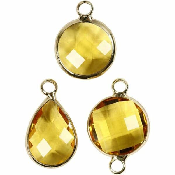 Sieradenhanger Cabochon - Diverse kleuren, 5 stuks - Afbeelding 3