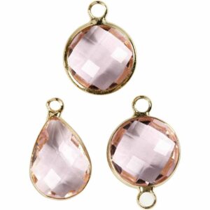 Sieradenhanger Cabochon - Diverse kleuren, 5 stuks