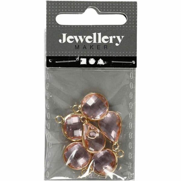 Sieradenhanger Cabochon - Diverse kleuren, 5 stuks - Afbeelding 2